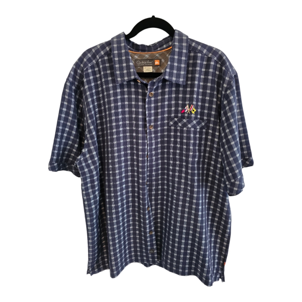 For Sale: Quicksilver Button Down Shirt with St. Francis Yacht Club Stag Cruise